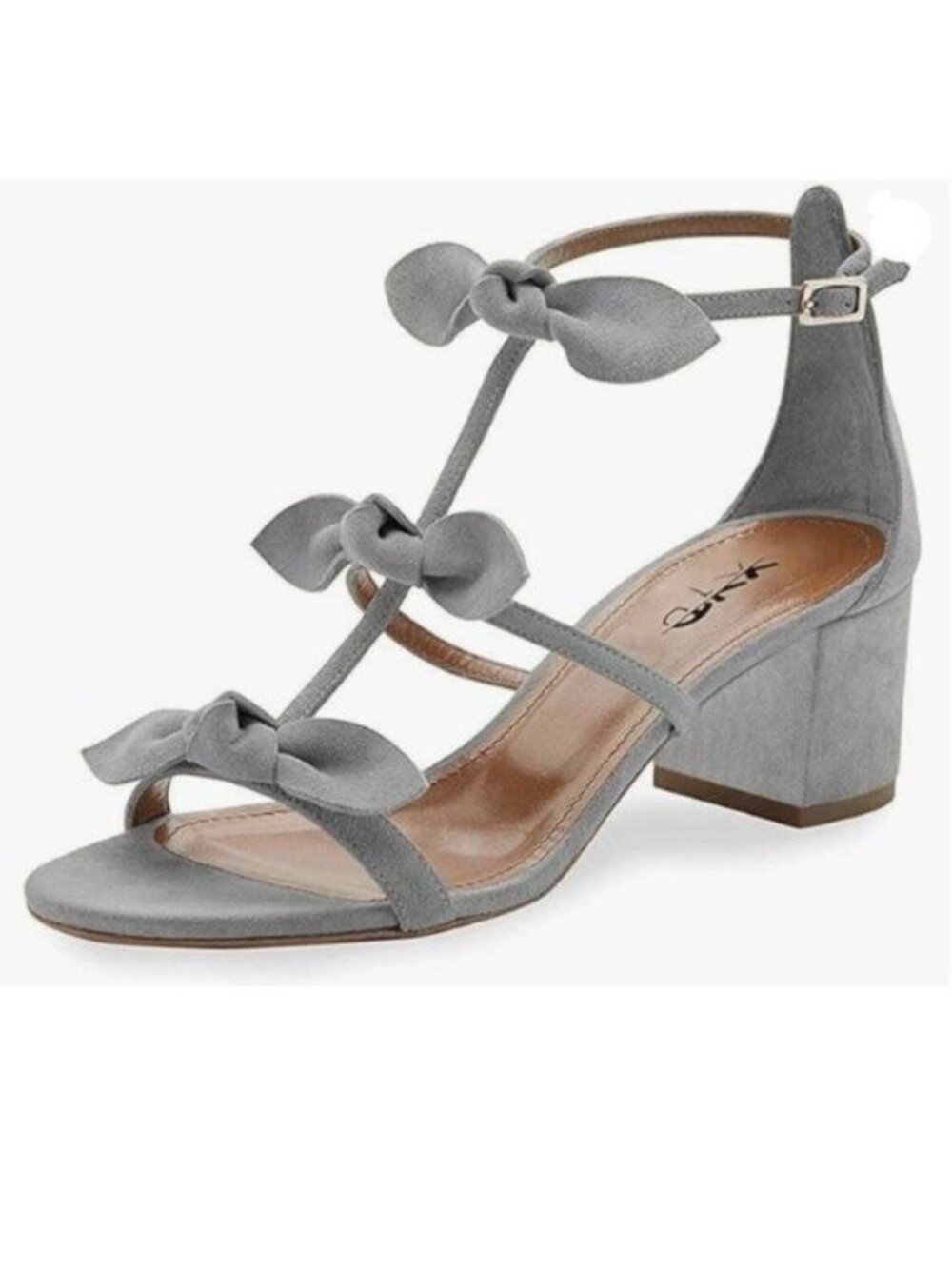 XYD Women Girls Gladiator Block Chunky Heels Open Toe Sandals Strap Bow Knots